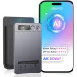 Enregistreur Vocal IA 64GB, Transcription & Résumé, Suppression de Bruit, 152 Langues, Contrôle APP, Gris
