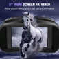 Jumelles Vision Nocturne 4K avec Écran HD 3, Batterie 5000mAh, Carte 32GB, Noir - Camping & Sécurité Jumelles Vision Nocturne 4K avec Écran HD 3, Batterie 5000mAh, Carte 32GB, Noir - Camping & Sécurité