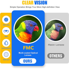 LET'S GO! Compact High-Resolution Shockproof Binoculars for Kids