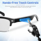 Lunettes Intelligentes Bluetooth Unisexes avec Son Ouvert, Verres Photochromiques & Assistant Vocal Lunettes Intelligentes Bluetooth Unisexes avec Son Ouvert, Verres Photochromiques & Assistant Vocal
