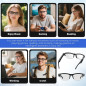 Lunettes Intelligentes Bluetooth Unisexes avec Son Ouvert, Verres Photochromiques & Assistant Vocal Lunettes Intelligentes Bluetooth Unisexes avec Son Ouvert, Verres Photochromiques & Assistant Vocal
