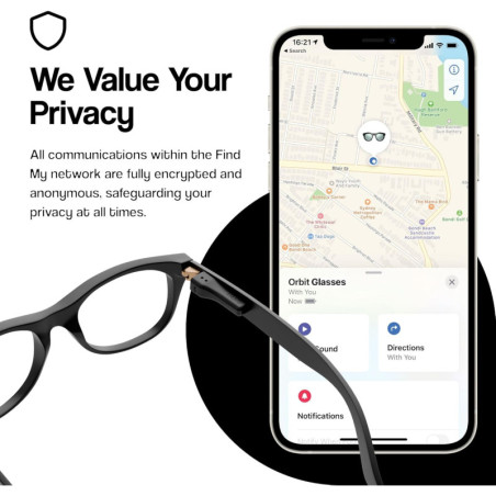 ORBIT x Glasses Tracker for Apple Find My (iOS Only) – Locate Your Glasses Easily, No Android Support