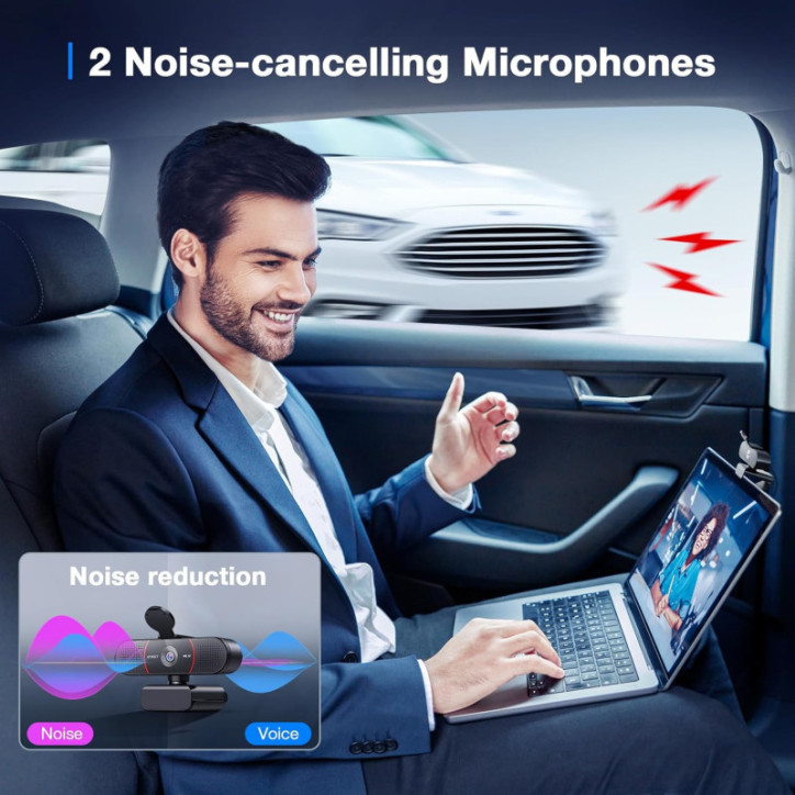 EMEET C960 4K UHD Webcam with Sony Sensor, PDAF, Dual AI Mics, Auto Light, 73° FOV & Privacy Cover EMEET C960 4K UHD Webcam with Sony Sensor, PDAF, Dual AI Mics, Auto Light, 73° FOV & Privacy Cover