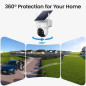 aosu 4-Cam Outdoor Wireless Security Camera System, Solar-Powered, 360° Pan & Tilt, 2K Night Vision, No Subscription aosu 4-Cam Outdoor Wireless Security Camera System, Solar-Powered, 360° Pan & Tilt, 2K Night Vision, No Subscription