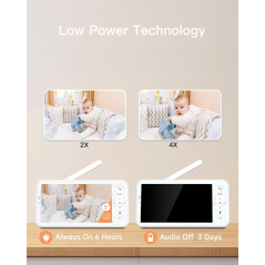 ARENTI Baby Monitor with 2 Cameras, 2K WiFi 6, Night Vision & App