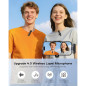 Wireless Mini Lavalier Microphones 2-Pack for iPhone, iPad, Android - Bluetooth Clip-on Lapel Mics with Noise Reduction for Reco Wireless Mini Lavalier Microphones 2-Pack for iPhone, iPad, Android - Bluetooth Clip-on Lapel Mics with Noise Reduction for Reco