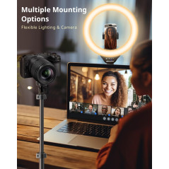 UBeesize 12 Selfie Ring Light with 62 Tripod Stand for Video, Live Streaming, Compatible with Phones & Cameras