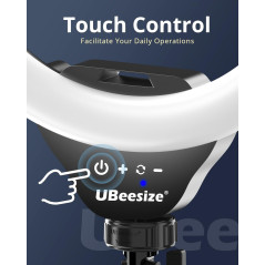 UBeesize 12 Selfie Ring Light & 62 Tripod for Streaming & Recording