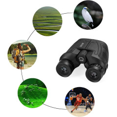 Occer 12x25 Waterproof Binoculars – High Power, Easy Focus for Outdoors