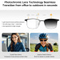 Smart Bluetooth Glasses with Open-Ear Sound, Mic & Speakers, Color Changing, Polarized - Silver Smart Bluetooth Glasses with Open-Ear Sound, Mic & Speakers, Color Changing, Polarized - Silver