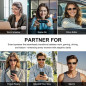 Smart Bluetooth Glasses with Open-Ear Sound, Mic & Speakers, Color Changing, Polarized - Silver Smart Bluetooth Glasses with Open-Ear Sound, Mic & Speakers, Color Changing, Polarized - Silver
