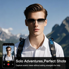 Smart Bluetooth Color-Changing Glasses with Mic, Speakers & Polarized Lenses