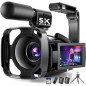 5K UHD 64MP Vlogging Camera with 3 270° Touch Screen, IR Night Vision, 16X Zoom, WiFi, 32GB Card & Accessories 5K UHD 64MP Vlogging Camera with 3 270° Touch Screen, IR Night Vision, 16X Zoom, WiFi, 32GB Card & Accessories