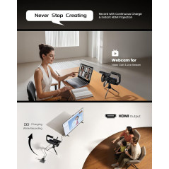 5K UHD Vlogging Camera 64MP with Night Vision, 16X Zoom & WiFi