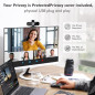 Webcam Gohero Full HD 1080P avec réduction de bruit, cache confidentialité, grand angle, USB Plug & Play Webcam Gohero Full HD 1080P avec réduction de bruit, cache confidentialité, grand angle, USB Plug & Play
