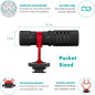 Microphone Movo VXR10 Universel Shotgun pour Appareil Photo - Compatible DSLR, iPhone, Android avec Suspension et Pare-vent Microphone Movo VXR10 Universel Shotgun pour Appareil Photo - Compatible DSLR, iPhone, Android avec Suspension et Pare-vent
