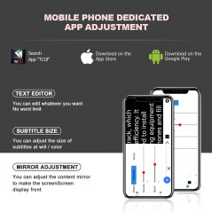 LENSGO TC7S Portable Mini Teleprompter for Phone with Remote, App Compatible for iPhone & Android