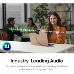 Insta360 Link 2 - 4K PTZ Webcam with AI Tracking & Noise-Canceling Mic