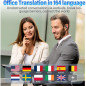 Écouteurs Traduction IA Temps Réel, 164 Langues, Bluetooth 5.4, 5 Modes, 48H Autonomie, Affaires/Voyage/Apprentissage Écouteurs Traduction IA Temps Réel, 164 Langues, Bluetooth 5.4, 5 Modes, 48H Autonomie, Affaires/Voyage/Apprentissage