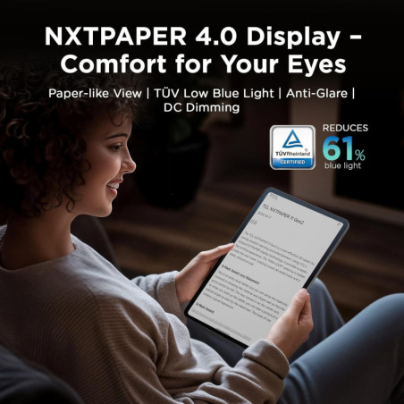 TCL NXTPAPER 11 Gen 2 Android Tablet 11 with Stylus, Flip Case, NXTPAPER 4.0, AI Tools, 8+8GB RAM, 128GB Gray