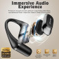 Casque Bluetooth 5.4 Open Ear avec Oreillette Ergonomique, Écran Digital, 40H, IPX6 - Noir Casque Bluetooth 5.4 Open Ear avec Oreillette Ergonomique, Écran Digital, 40H, IPX6 - Noir