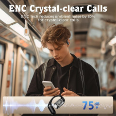 Casque Bluetooth 5.4 Over Ear avec Écran Digital & IPX6