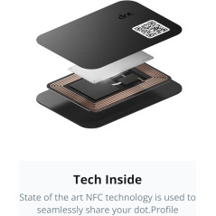 Dot. Thin Digital Business Card – Tap Compatible for iPhone & Android