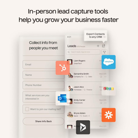 Popl Smart NFC Business Card – Sleek Digital Card with Instant App-Free Sharing, Customizable, Black