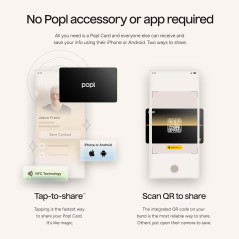 Carte de Visite NFC Popl : Partage Instantané Sans Appli