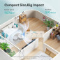 Air Purifier for Home 1076 Ft², H13 True HEPA Filter, 3 Speeds, Timer, Quiet 360° Intake, White