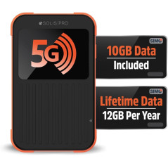 Solis Pro Mobile 5G Hotspot & Power Bank | Lifetime Data & Wi-Fi 6E