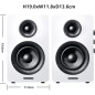 Enceintes Bibliothèque Actives Bluetooth 5.0 Sanyun SW208 3 60W DAC 24bit Son 3D Blanc (Paire) Enceintes Bibliothèque Actives Bluetooth 5.0 Sanyun SW208 3 60W DAC 24bit Son 3D Blanc (Paire)
