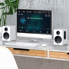 Sanyun SW208 3 Bluetooth 5.0 Bookshelf Speakers – 60W, 3D Sound