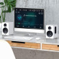 Sanyun SW208 3 Active Bluetooth 5.0 Bookshelf Speakers 60W Carbon Fiber with 24bit DAC 3D Surround Sound (White) Sanyun SW208 3 Active Bluetooth 5.0 Bookshelf Speakers 60W Carbon Fiber with 24bit DAC 3D Surround Sound (White)