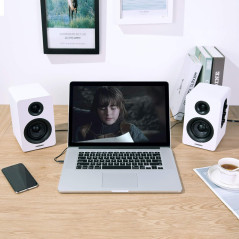 Sanyun SW208 Enceintes Bluetooth Actives 3 60W Blanc