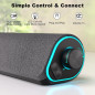 SOULION R50 Bluetooth Computer Soundbar with LED Lights, USB Powered, 3.5mm Wired PC Speakers for Desktop SOULION R50 Bluetooth Computer Soundbar with LED Lights, USB Powered, 3.5mm Wired PC Speakers for Desktop