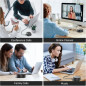Haut-parleurs USB PC avec Micro, 2 Modes Son, Prise Voix, Compatible Zoom pour Appels et Télétravail Haut-parleurs USB PC avec Micro, 2 Modes Son, Prise Voix, Compatible Zoom pour Appels et Télétravail