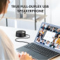 Haut-parleurs USB PC avec Micro, 2 Modes Son, Prise Voix, Compatible Zoom pour Appels et Télétravail Haut-parleurs USB PC avec Micro, 2 Modes Son, Prise Voix, Compatible Zoom pour Appels et Télétravail