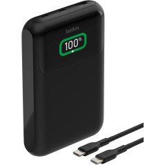 Belkin 20000mAh Portable Charger 65W 3-Port USB-C & USB-A Power Bank Fast Charging for Laptops & Phones
