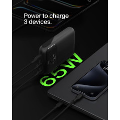 Chargeur Portable Belkin 20000mAh 65W USB-C & USB-A Noir