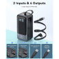 65W Portable Charger Power Bank with Built-in Cable, 4 Outputs, Fast USB-C Charging for iPhone, iPad, MacBook, Samsung, Dell 65W Portable Charger Power Bank with Built-in Cable, 4 Outputs, Fast USB-C Charging for iPhone, iPad, MacBook, Samsung, Dell