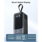65W Portable Charger Power Bank with Built-in Cable, 4 Outputs, Fast USB-C Charging for iPhone, iPad, MacBook, Samsung, Dell 65W Portable Charger Power Bank with Built-in Cable, 4 Outputs, Fast USB-C Charging for iPhone, iPad, MacBook, Samsung, Dell