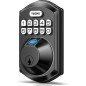TEEHO TE002 Fingerprint Keyless Door Lock with Electronic Keypad, Auto Lock, Matte Black, Easy Install TEEHO TE002 Fingerprint Keyless Door Lock with Electronic Keypad, Auto Lock, Matte Black, Easy Install