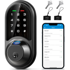 Veise RZ07 Serrure Intelligente Empreinte Digitale 7-en-1