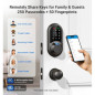 Veise RZ07 Smart Fingerprint Door Lock, 7-in-1 Keyless Entry, Touchscreen Keypad, App Control, Matte Black Veise RZ07 Smart Fingerprint Door Lock, 7-in-1 Keyless Entry, Touchscreen Keypad, App Control, Matte Black