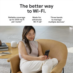 Google Nest WiFi Pro 6E - Fast, Reliable Whole Home Mesh Router (3 Pack)