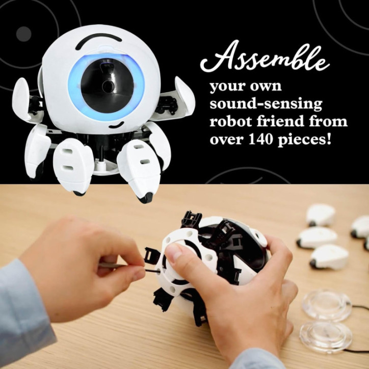 Thames & Kosmos Hero : Kit Robot STEM réactif au son, exploration ingénierie et technologie sonore éducative Thames & Kosmos Hero : Kit Robot STEM réactif au son, exploration ingénierie et technologie sonore éducative