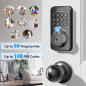 Fingerprint Keypad Deadbolt with Handle Set, Keyless Entry, App Control, Auto Lock, Matte Black Fingerprint Keypad Deadbolt with Handle Set, Keyless Entry, App Control, Auto Lock, Matte Black