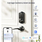 Veise VE017 Fingerprint Smart Door Lock, 7-in-1 Keyless Entry, App Control, Auto Lock, Matte Black Veise VE017 Fingerprint Smart Door Lock, 7-in-1 Keyless Entry, App Control, Auto Lock, Matte Black
