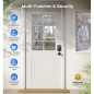 Veise Matte Black Fingerprint Door Lock with Keyless Entry, Electronic Keypad, Auto-Locking & Waterproof Veise Matte Black Fingerprint Door Lock with Keyless Entry, Electronic Keypad, Auto-Locking & Waterproof